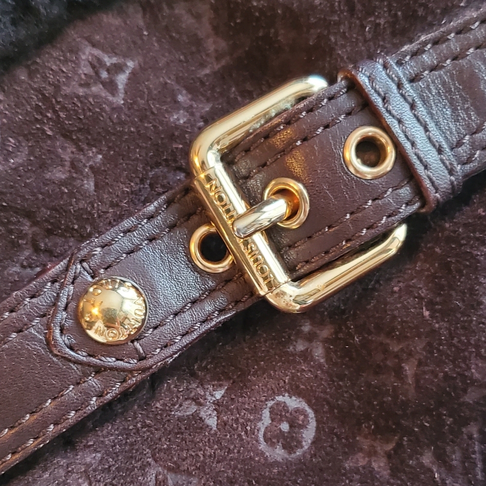 Louis Vuitton Suede Moto Boots - Picture 7 of 8